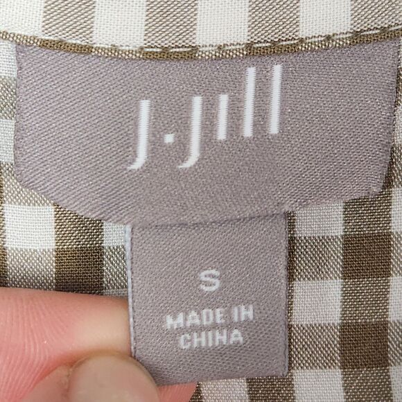 J Jill Shirt Womens Sz S Cottagecore Boho Peasant Western Cowgirl Layering Piece - Picture 7 of 10